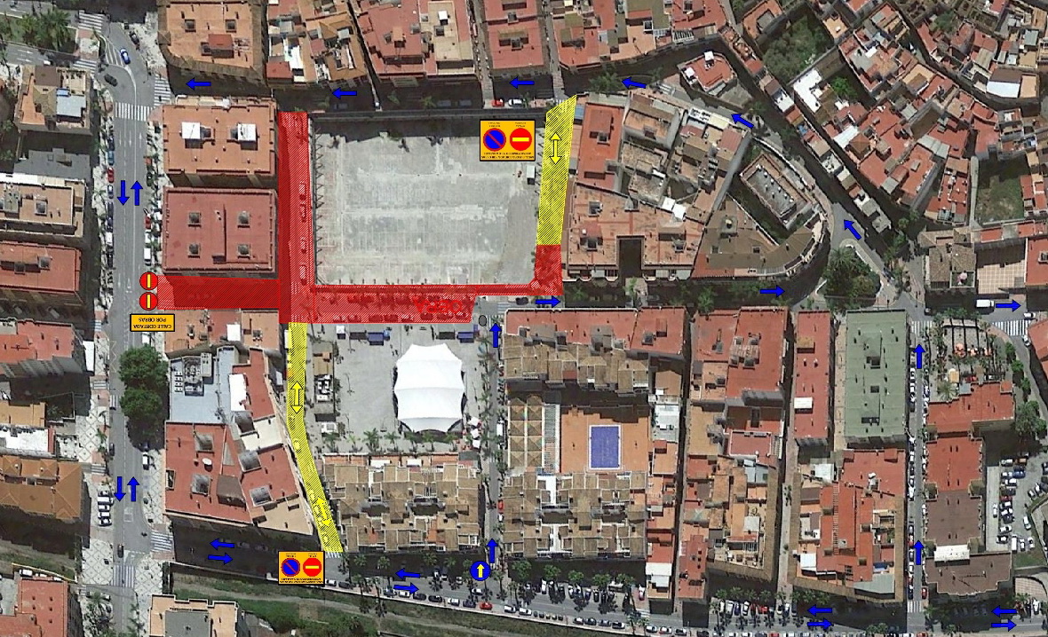 A partir del lunes se cortar la Avenida de Europa norte y Callejn del Virgo y se abrir la Calle San Juan para acceder a la Avenida de Europa sur.